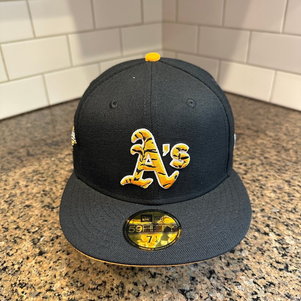 Oakland Athletics New Era 59FIFTY 1989 World Series Black Hat 7 1/4 New